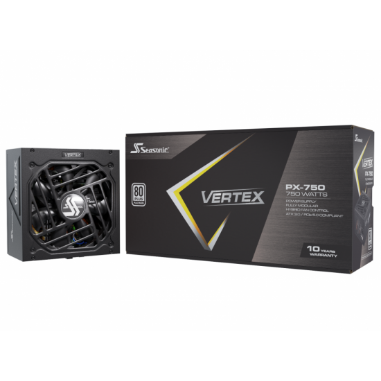 Захранващ блок Seasonic VERTEX PX-750W, 750W, 80+ Platinum, ATX 3.0, Fully Modular Захранващ блок Seasonic VERTEX PX-750W, 750W, 80+ Platinum, ATX 3.0, Fully Modular