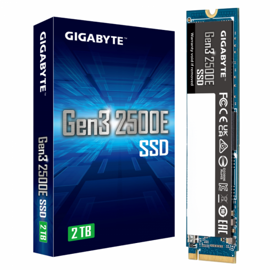 SSD Gigabyte Gen3 2500E, 2TB, NVMe, M.2 SSD Gigabyte Gen3 2500E, 2TB, NVMe, M.2