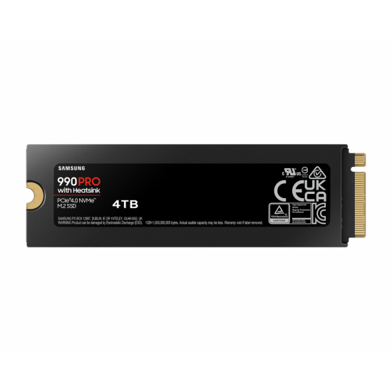 SSD SAMSUNG 990 PRO с Heatsink 4TB, MZ-V9P4T0CW SSD SAMSUNG 990 PRO с Heatsink 4TB, MZ-V9P4T0CW