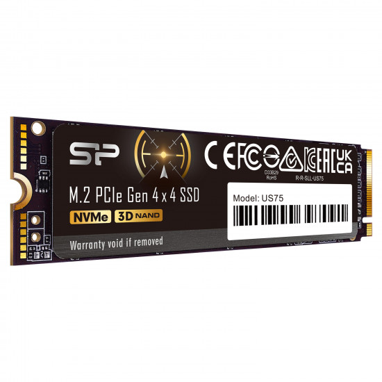 SSD Silicon Power US75 2TB M.2-2280, PCIe, Gen 4x4 NVMe SSD Silicon Power US75 2TB M.2-2280, PCIe, Gen 4x4 NVMe