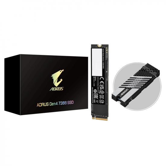 Solid State Drive (SSD) Gigabyte AORUS 7300, 2TB, NVMe, PCIe Gen4 SSD Solid State Drive (SSD) Gigabyte AORUS 7300, 2TB, NVMe, PCIe Gen4 SSD