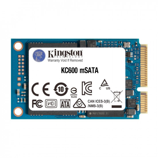 Solid State Drive (SSD) KINGSTON KC600, 1024GB, mSATA Solid State Drive (SSD) KINGSTON KC600, 1024GB, mSATA