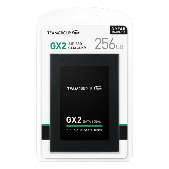Solid State Drive (SSD) Team Group GX2, 2.5", 256 GB, SATA 6Gb/s Solid State Drive (SSD) Team Group GX2, 2.5", 256 GB, SATA 6Gb/s