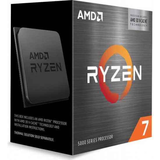 Процесор AMD Ryzen 7 5700X3D, 8 Cores, 3.0GHz (Up to 4.1GHz), 96MB, 105W, AM4 Процесор AMD Ryzen 7 5700X3D, 8 Cores, 3.0GHz (Up to 4.1GHz), 96MB, 105W, AM4