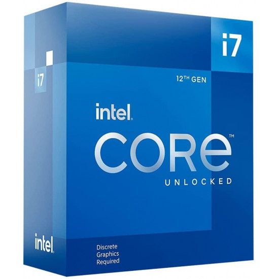 Процесор Intel Alder Lake Core i7-12700KF, 12 Cores, 20 Threads (3.6GHz Up to 5.0GHz, 25MB, LGA1700), 125W, BOX Процесор Intel Alder Lake Core i7-12700KF, 12 Cores, 20 Threads (3.6GHz Up to 5.0GHz, 25MB, LGA1700), 125W, BOX