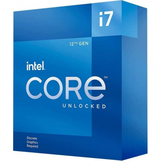 Процесор Intel Alder Lake Core i7-12700KF, 12 Cores, 20 Threads (3.6GHz Up to 5.0GHz, 25MB, LGA1700), 125W, BOX Процесор Intel Alder Lake Core i7-12700KF, 12 Cores, 20 Threads (3.6GHz Up to 5.0GHz, 25MB, LGA1700), 125W, BOX