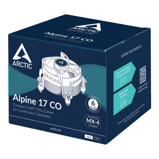Охладител за процесор Arctic Alpine 17 CO, 1700 Охладител за процесор Arctic Alpine 17 CO, 1700