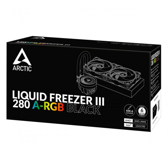 Охладител за процесор Arctic Liquid Freezer III 280 Black A-RGB, ACFRE00135A Охладител за процесор Arctic Liquid Freezer III 280 Black A-RGB, ACFRE00135A