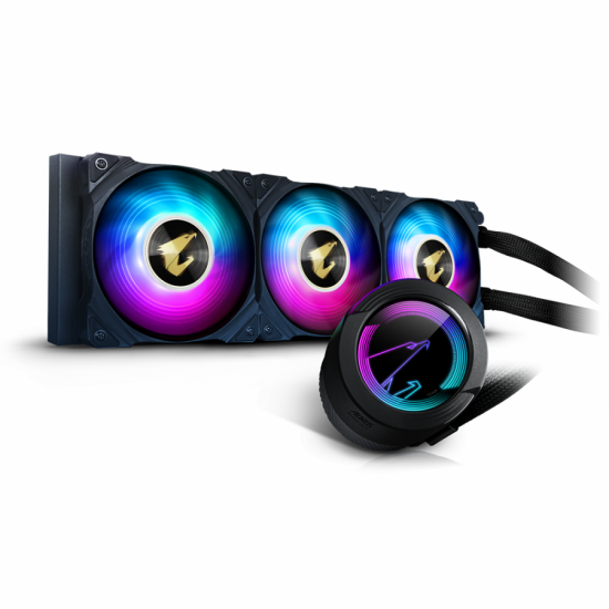 Охладител за процесор Gigabyte AORUS WATERFORCE 360, ARGB display, RGB Fusion 2.0 Socket 1700 Ready Охладител за процесор Gigabyte AORUS WATERFORCE 360, ARGB display, RGB Fusion 2.0 Socket 1700 Ready