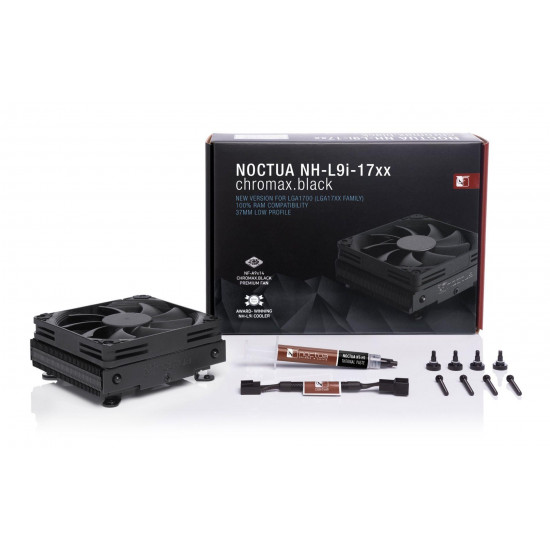 Охладител за процесор Noctua NH-L9i-17xx Chromax.black Охладител за процесор Noctua NH-L9i-17xx Chromax.black