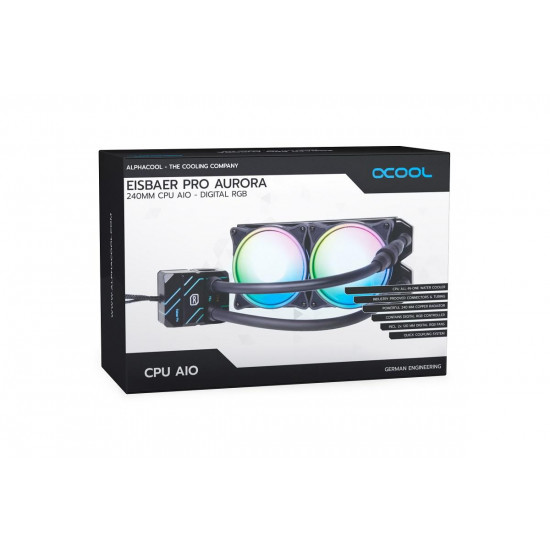 Водно AIO Охлаждане Alphacool Eisbaer Pro Aurora 240 Водно AIO Охлаждане Alphacool Eisbaer Pro Aurora 240