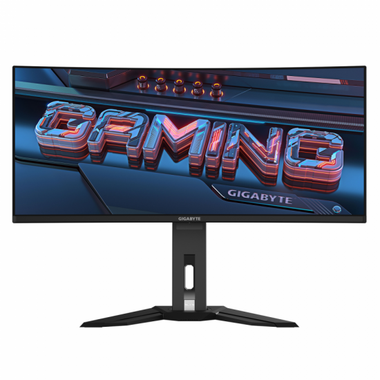 Гейминг монитор GIGABYTE MO34WQC - 34" QD-OLED, WQHD, 175Hz, 0.03ms, Vesa ClearMR 10000, HDR 400, KVM Гейминг монитор GIGABYTE MO34WQC - 34" QD-OLED, WQHD, 175Hz, 0.03ms, Vesa ClearMR 10000, HDR 400, KVM