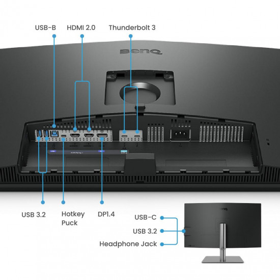 Монитор BenQ PD3225U, 32", Wide IPS, 4K, HDMI, DP, Thunderbolt 3, USB 3.1 Hub, HDR10 Монитор BenQ PD3225U, 32", Wide IPS, 4K, HDMI, DP, Thunderbolt 3, USB 3.1 Hub, HDR10