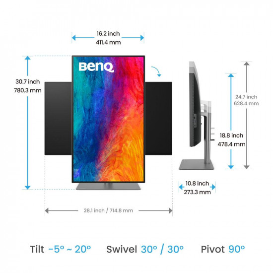 Монитор BenQ PD3225U, 32", Wide IPS, 4K, HDMI, DP, Thunderbolt 3, USB 3.1 Hub, HDR10 Монитор BenQ PD3225U, 32", Wide IPS, 4K, HDMI, DP, Thunderbolt 3, USB 3.1 Hub, HDR10