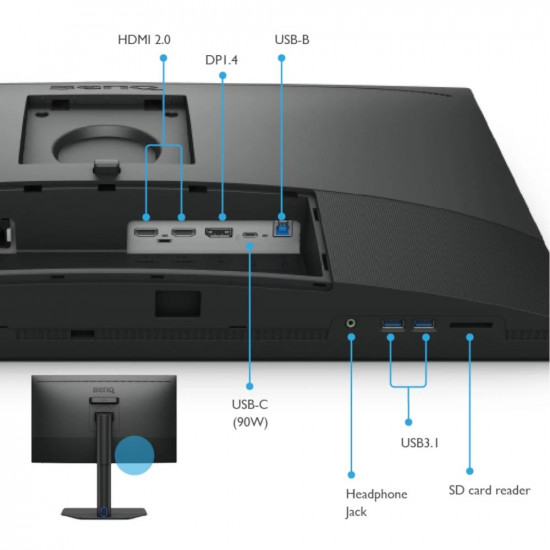 Монитор BenQ SW272U, 27 inch, 4K, 5ms, HDR10 Монитор BenQ SW272U, 27 inch, 4K, 5ms, HDR10