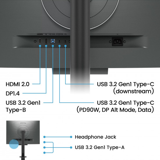 Монитор за програмиране BenQ RD280U, 28.2", Ergo Stand Монитор за програмиране BenQ RD280U, 28.2", Ergo Stand