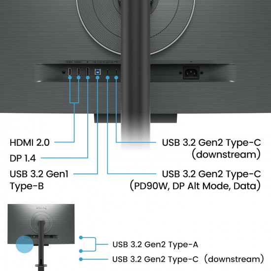 Монитор за програмиране BenQ RD320UA, 31.5", Ergo Stand Монитор за програмиране BenQ RD320UA, 31.5", Ergo Stand