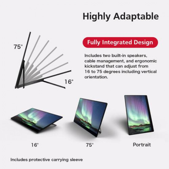 Преносим тъч монитор RICOH 150, OLED, 15.6", 560г, USB-C Преносим тъч монитор RICOH 150, OLED, 15.6", 560г, USB-C