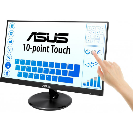 Тъч монитор ASUS VT229H 21.5" FHD (1920x1080), IPS 178° Frameless, HDMI Тъч монитор ASUS VT229H 21.5" FHD (1920x1080), IPS 178° Frameless, HDMI