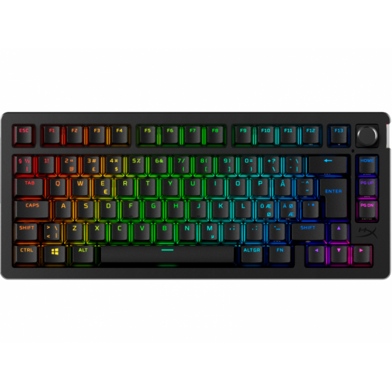 Безжична геймърска механична клавиатура с HyperX Alloy Rise 75 Безжична геймърска механична клавиатура с HyperX Alloy Rise 75