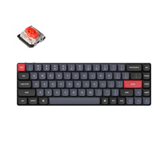 Геймърска Механична клавиатура Keychron K7 Pro QMK/VIA 65% Hot-Swappable Low Profile Gateron Red Switch RGB Backlight Геймърска Механична клавиатура Keychron K7 Pro QMK/VIA 65% Hot-Swappable Low Profile Gateron Red Switch RGB Backlight