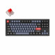 Геймърска Механична клавиатура Keychron V3 TKL Knob QMK Frosted Black Translucent, Keychron K Pro Red Switch, RGB Backlight Геймърска Механична клавиатура Keychron V3 TKL Knob QMK Frosted Black Translucent, Keychron K Pro Red Switch, RGB Backlight