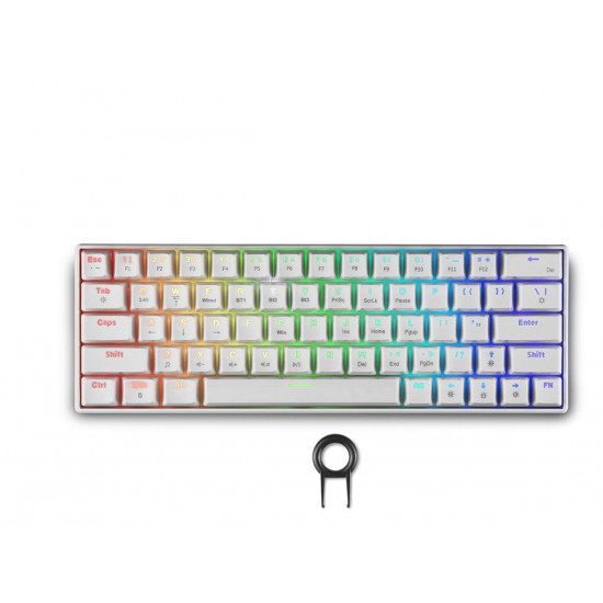 Геймърска безжична клавиатура Spartan Gear Pegasus 2 RGB White Геймърска безжична клавиатура Spartan Gear Pegasus 2 RGB White