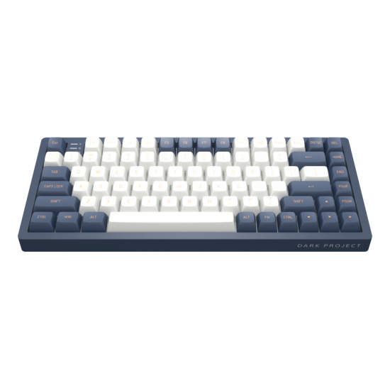 Геймърскa механична клавиатура Dark Project KD83A Ivory/Navy Blue RGB 75% - G3MS Sapphire Switches, PBT Геймърскa механична клавиатура Dark Project KD83A Ivory/Navy Blue RGB 75% - G3MS Sapphire Switches, PBT