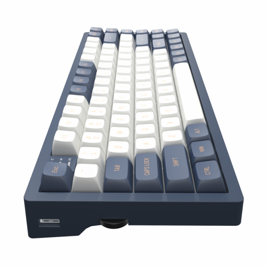 Геймърскa механична клавиатура Dark Project KD83A Ivory/Navy Blue RGB 75% - G3MS Sapphire Switches, PBT Геймърскa механична клавиатура Dark Project KD83A Ivory/Navy Blue RGB 75% - G3MS Sapphire Switches, PBT