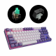 Геймърскa механична клавиатура Dark Project KD87A Violet - G3MS Sapphire Switches, RGB, PBT Keycaps