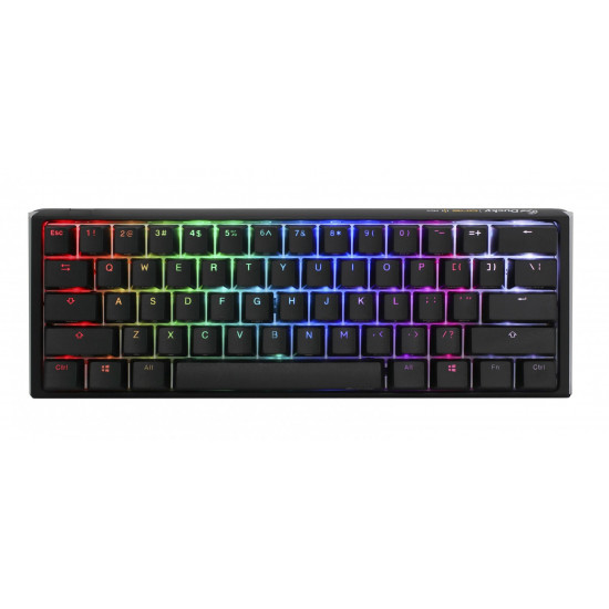 Геймърскa механична клавиатура Ducky One 3 Classic Mini 60, Hotswap Cherry Mx Clear, RGB, PBT Keycaps