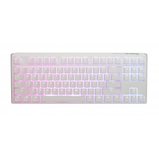 Геймърскa механична клавиатура Ducky One 3 Pure White TKL Hotswap Cherry MX Blue, RGB, PBT Keycaps Геймърскa механична клавиатура Ducky One 3 Pure White TKL Hotswap Cherry MX Blue, RGB, PBT Keycaps