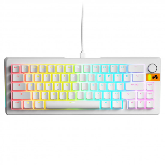 Геймърска механична клавиатура Glorious GMMK 3 HE 65% White - Fox HE Switches Геймърска механична клавиатура Glorious GMMK 3 HE 65% White - Fox HE Switches