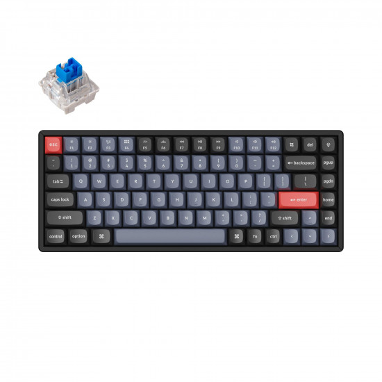 Геймърска механична клавиатура Keychron K2 Pro Hot-Swappable Keychron K Pro Mechanical Blue Switch, RGB Backlight Aluminium Frame