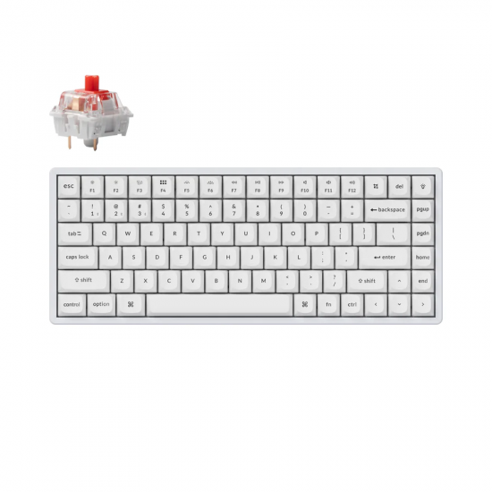 Геймърска механична клавиатура Keychron K2 Pro White QMK/VIA - K2P-P1 Геймърска механична клавиатура Keychron K2 Pro White QMK/VIA - K2P-P1