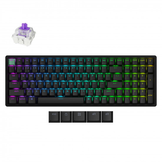 Геймърска механична клавиатура Keychron K4 HE Standard Edition - Wireless, Full Size Геймърска механична клавиатура Keychron K4 HE Standard Edition - Wireless, Full Size