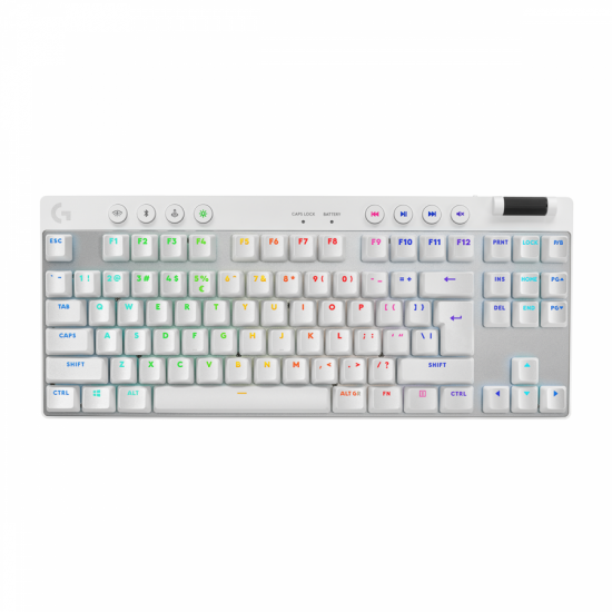 Геймърска механична клавиатура Logitech G Pro X TKL White Lightspeed Tactile Switch Геймърска механична клавиатура Logitech G Pro X TKL White Lightspeed Tactile Switch