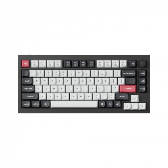 Механична клавиатура Keychron Q1 HE QMK 75% Carbon Black - Wireless Механична клавиатура Keychron Q1 HE QMK 75% Carbon Black - Wireless