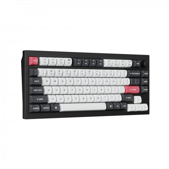 Механична клавиатура Keychron Q1 HE QMK 75% Carbon Black - Wireless Механична клавиатура Keychron Q1 HE QMK 75% Carbon Black - Wireless