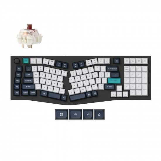 Механична клавиатура Keychron Q13 Max Carbon Black - Wireless, Jupiter Brown Механична клавиатура Keychron Q13 Max Carbon Black - Wireless, Jupiter Brown