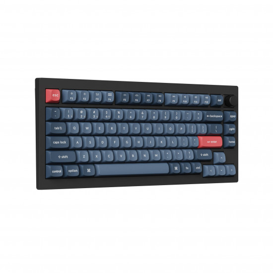 Механична клавиатура Keychron V1 MAX QMK 75% Carbon Black - Wireless