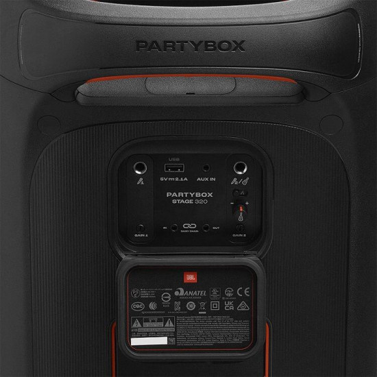 Блутут колона JBL PartyBox Stage 320, 240W, Черна Блутут колона JBL PartyBox Stage 320, 240W, Черна