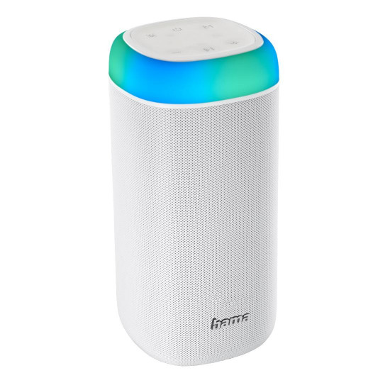 Блутут мобилна колонка HAMA Shine 2.0, 30W, LED, Защита от вода, Бял Блутут мобилна колонка HAMA Shine 2.0, 30W, LED, Защита от вода, Бял