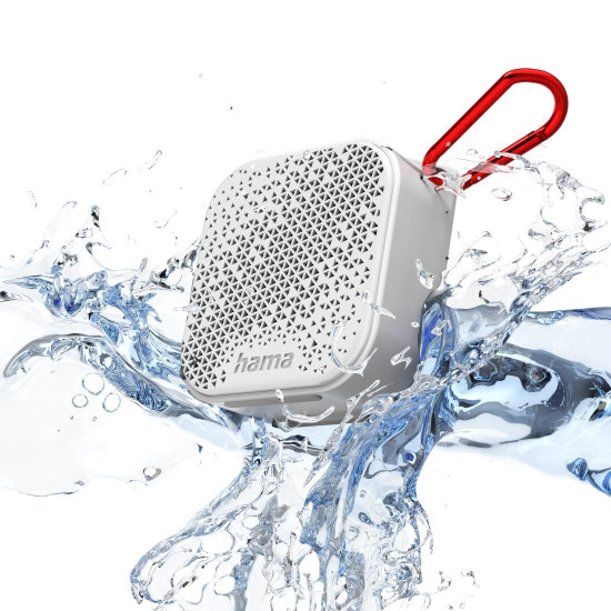 HAMA Блутут мобилна колонка "Pocket 3.0", Waterproof. 3.5W, бяла HAMA Блутут мобилна колонка "Pocket 3.0", Waterproof. 3.5W, бяла