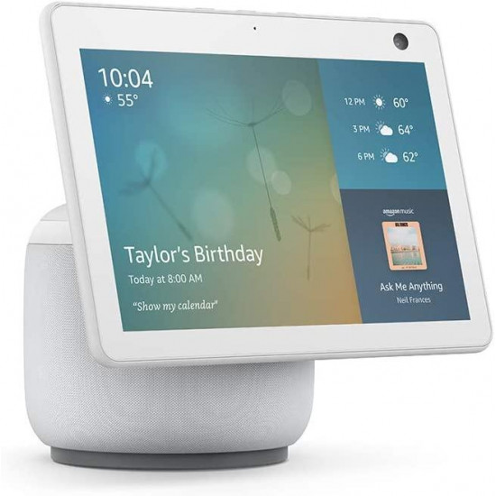 Смарт тонколона Amazon Echo Show 10 (Gen 3), сензорен екран, гласов асистент, Бял Смарт тонколона Amazon Echo Show 10 (Gen 3), сензорен екран, гласов асистент, Бял