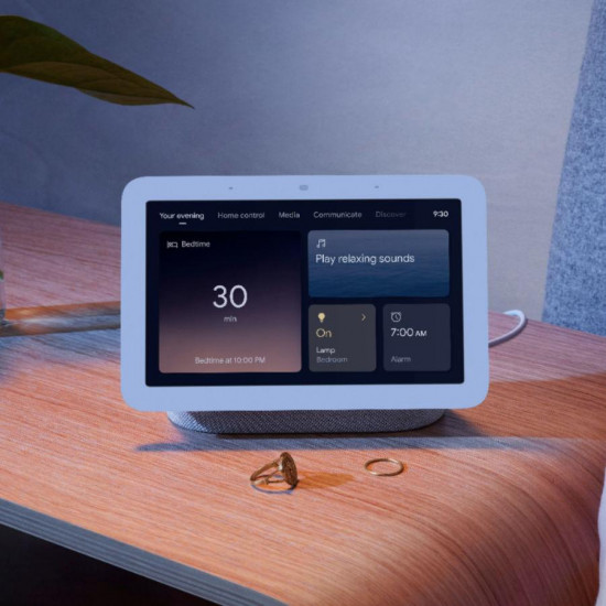 Смарт тонколона Google Nest Hub 2nd gen, Сензорен екран, Гласов асистент, Тъмно сив Смарт тонколона Google Nest Hub 2nd gen, Сензорен екран, Гласов асистент, Тъмно сив