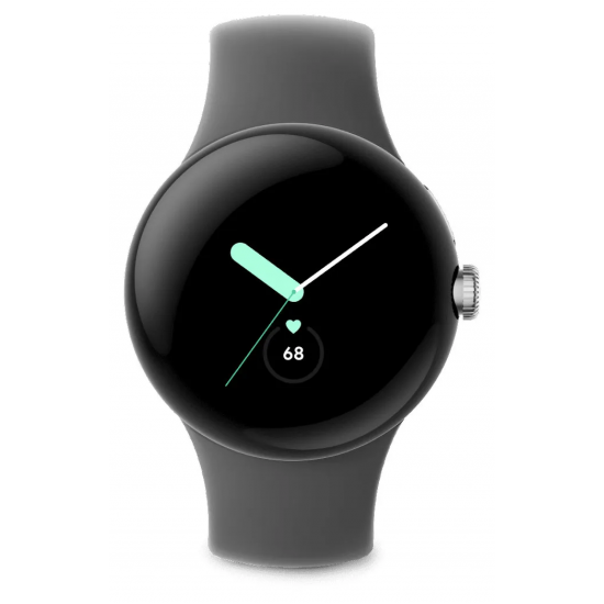 Смарт часовник GOOGLE Pixel Watch 41mm (LTE) Silver/Charcoal Смарт часовник GOOGLE Pixel Watch 41mm (LTE) Silver/Charcoal