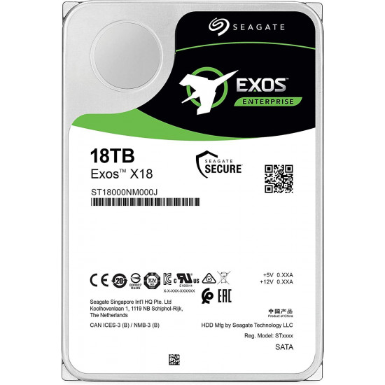 Хард диск Seagate Exos X18, 18TB, 256MB Cache, SAS Хард диск Seagate Exos X18, 18TB, 256MB Cache, SAS