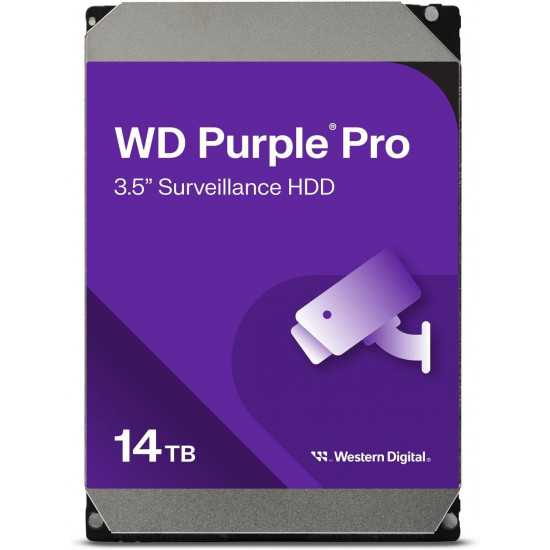 Хард диск WD Purple Pro Surveillance, 14 TB, 256MB, SATA 3 Хард диск WD Purple Pro Surveillance, 14 TB, 256MB, SATA 3