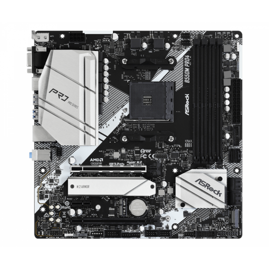 Дънна платка ASRock B550M Pro4, AM4, 4xDDR4 Дънна платка ASRock B550M Pro4, AM4, 4xDDR4